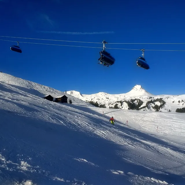 Oberdamüls Sesselbahn Winter